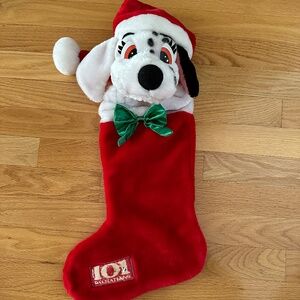 Vintage Disney 101 Dalmatians Plush Christmas Stocking